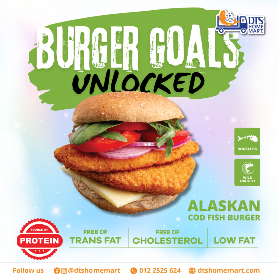 Alaskan Cod Fish Burger