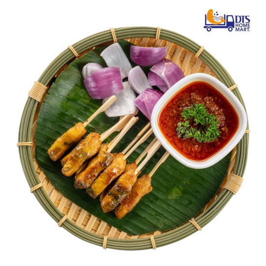 Barramundi Fish Satay 金目鲈鱼肉沙爹 10g x 10 sticks